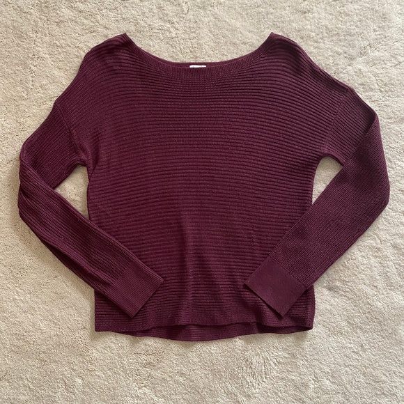 Garage Burgundy Sweater - Picture 1 of 4
